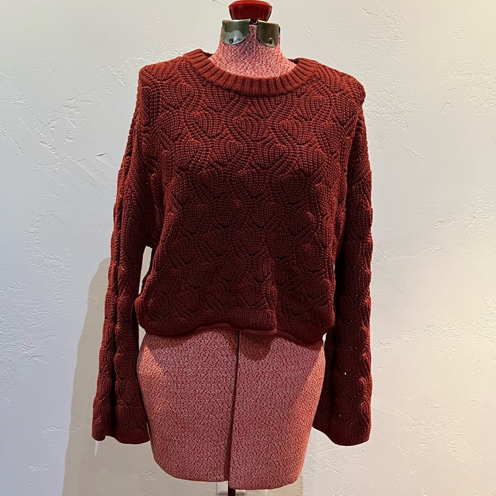 Bronze Cropped Sweater